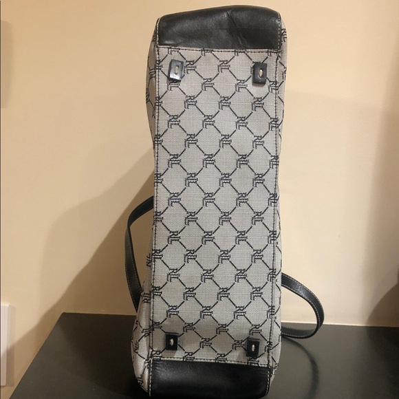 LAUREN by Ralph Lauren Monogrammed Classic Logo Tote/ Shoulder Bag/ Purse - Picture 9 of 17